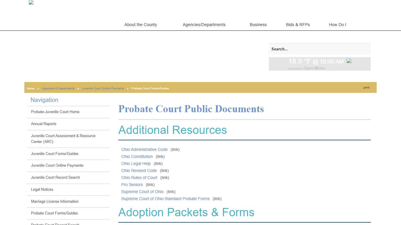 Licking County - Probate Court Forms/Guides
